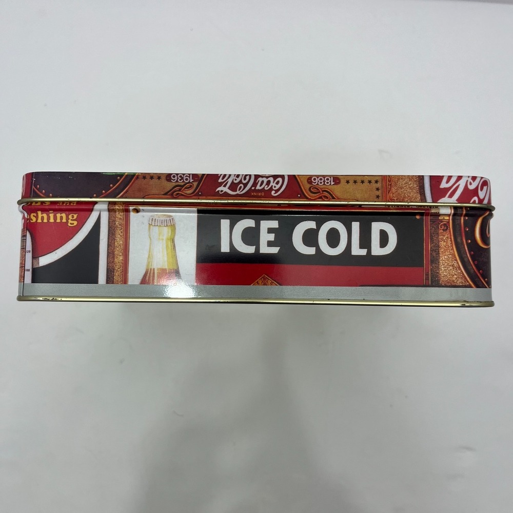 Vtg Coca-Cola 50th Anniversary Advertising Collectible Tin Photo Box W/ Window - Picture 2 of 12